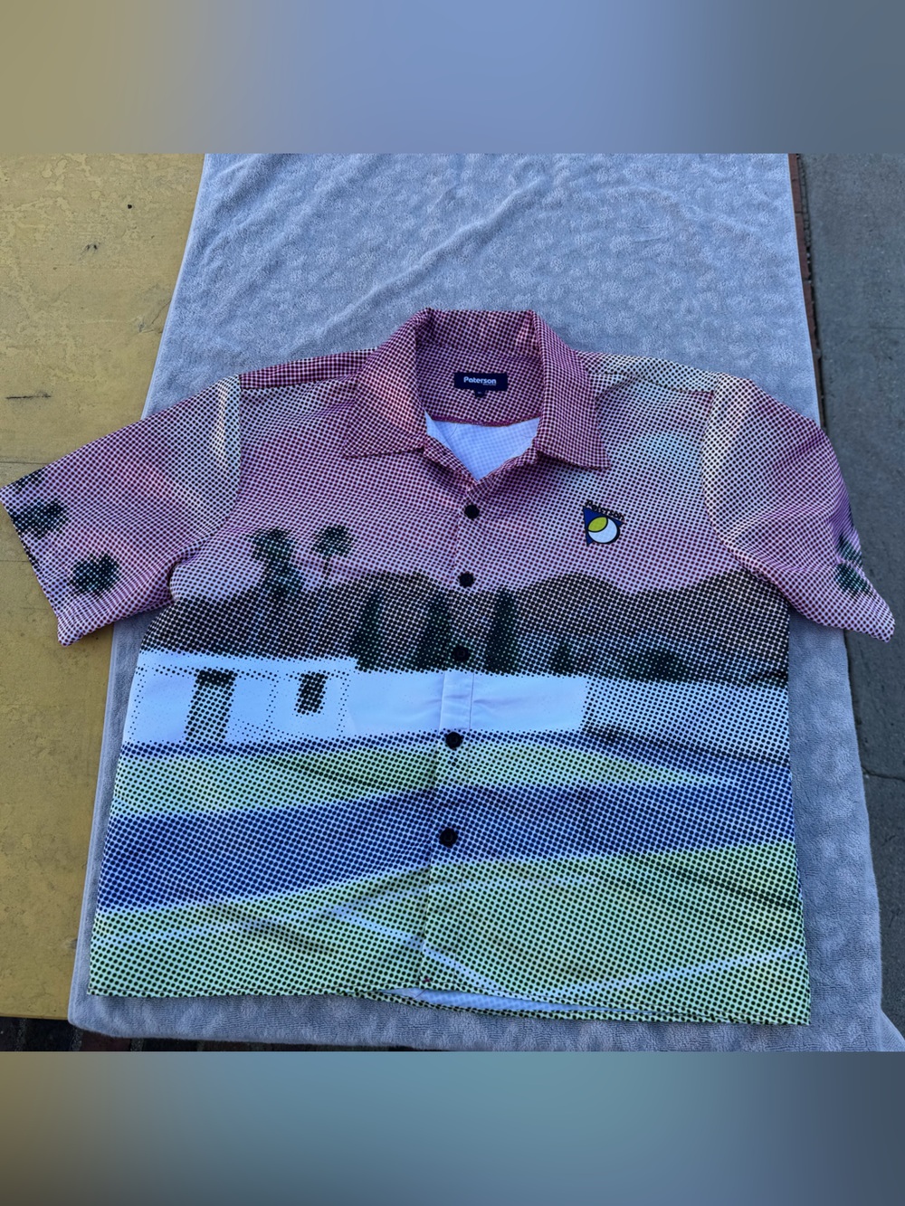 Casual Graphic Button-Down Shirt